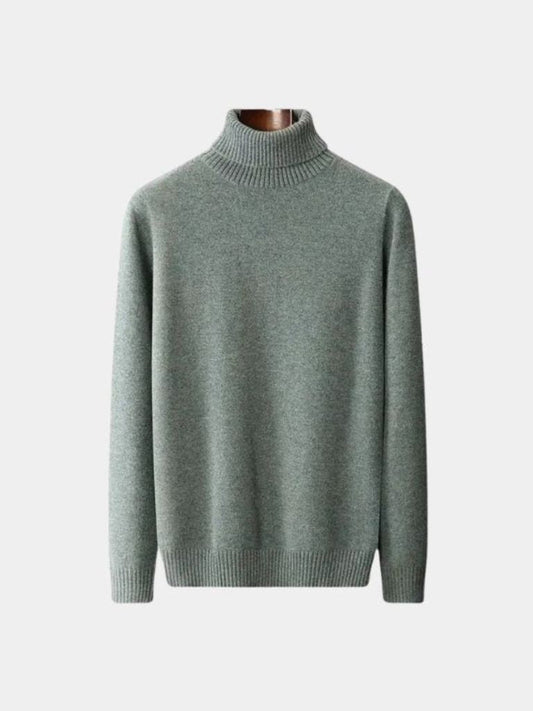 100% Merino Wool Turtleneck Sweater 