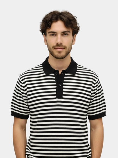 Striped Class Polo